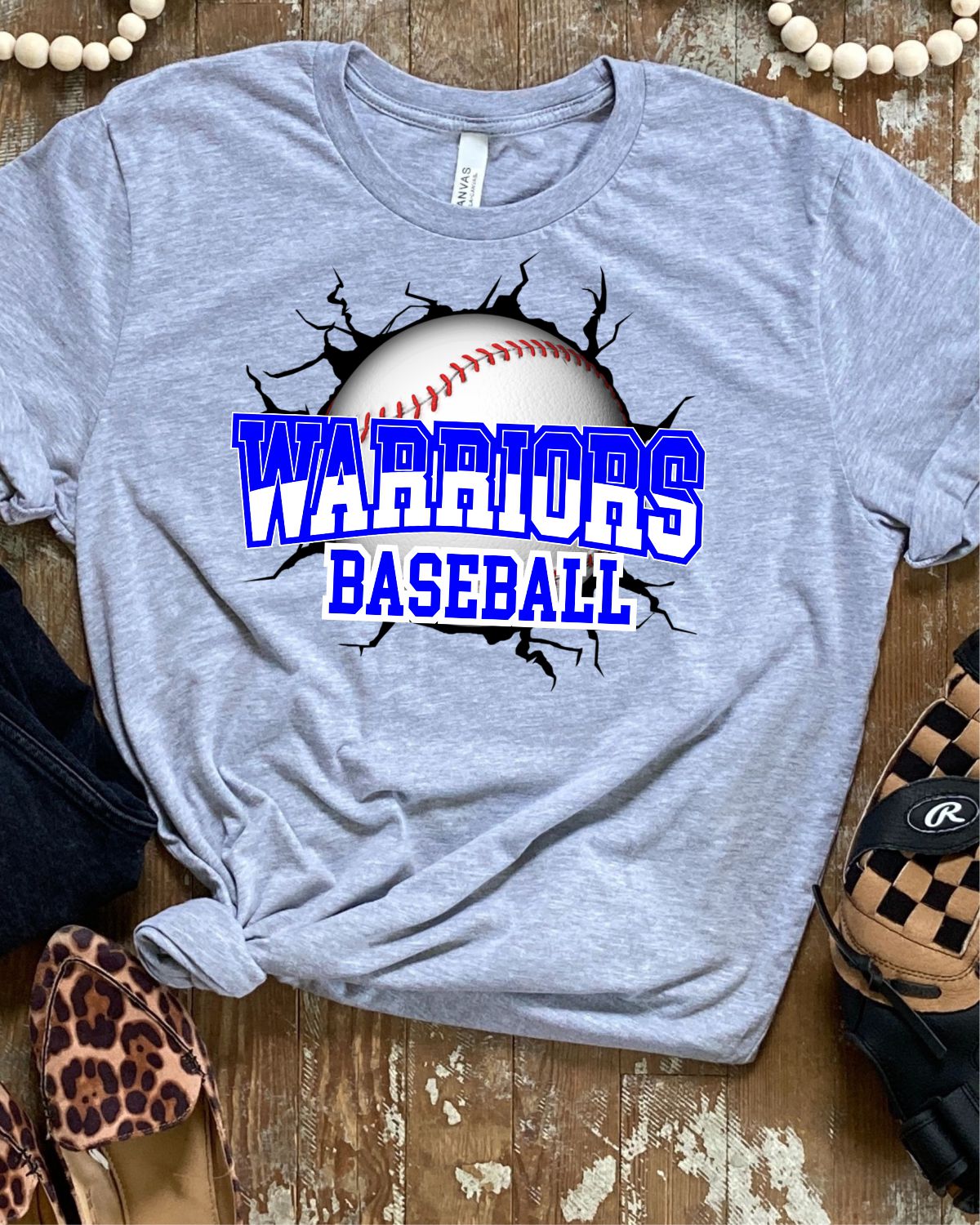 Rustic Grace Transfers Warriors Baseball Break Through Transfer heat transfers vinyl transfers iron on transfers screenprint transfer sublimation transfer dtf transfers digital laser transfers white toner transfers heat press transfers