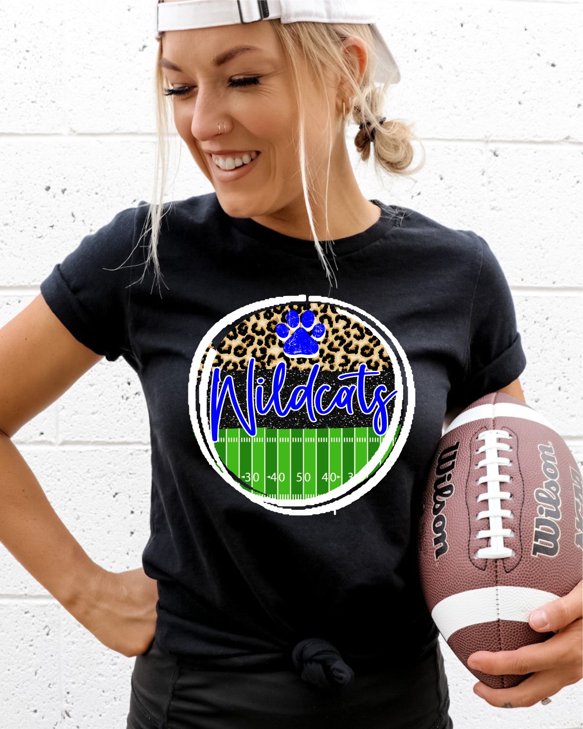 Wildcats Football Field Circle DTF Transfer