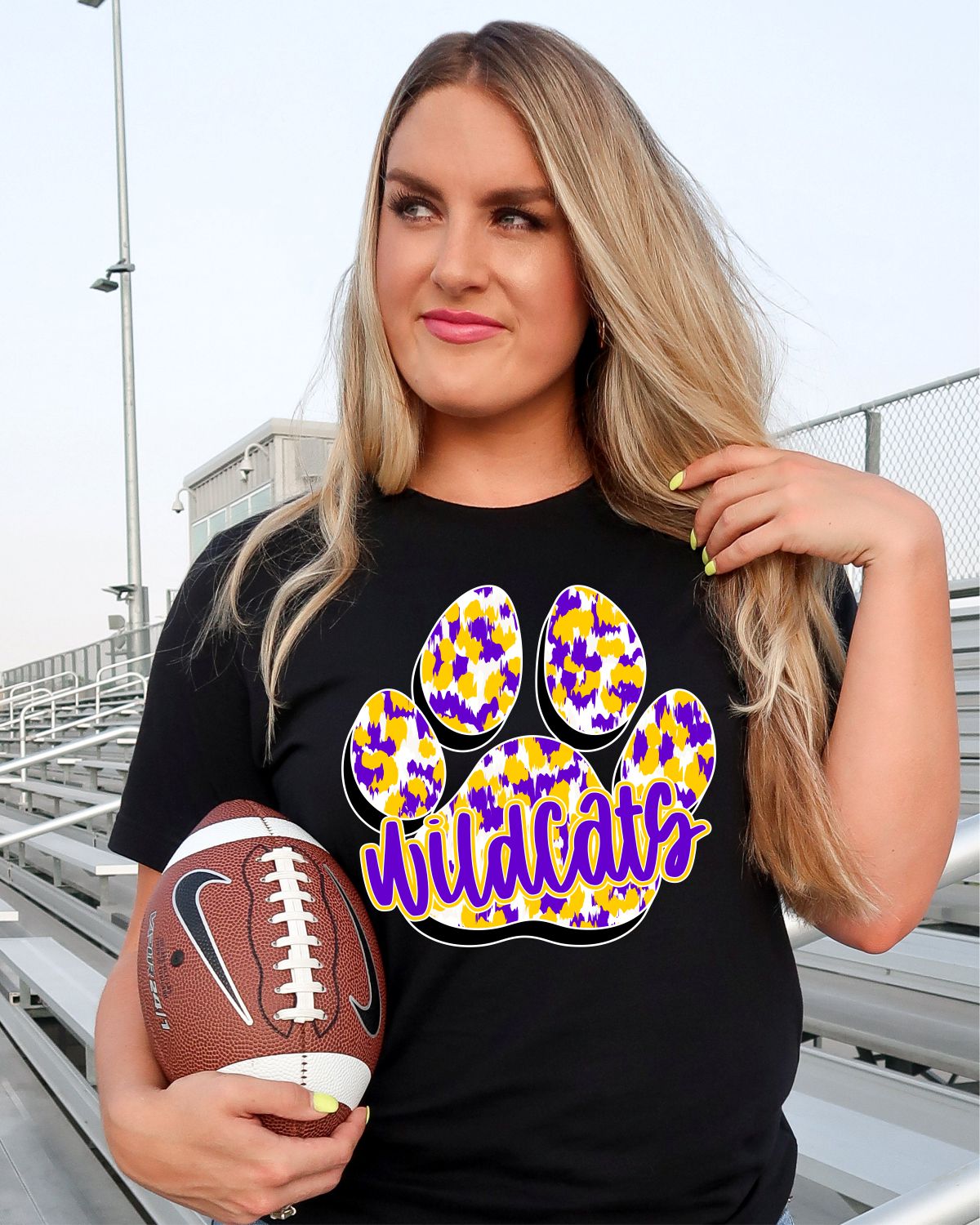 Wildcats Paw Print DTF Transfer