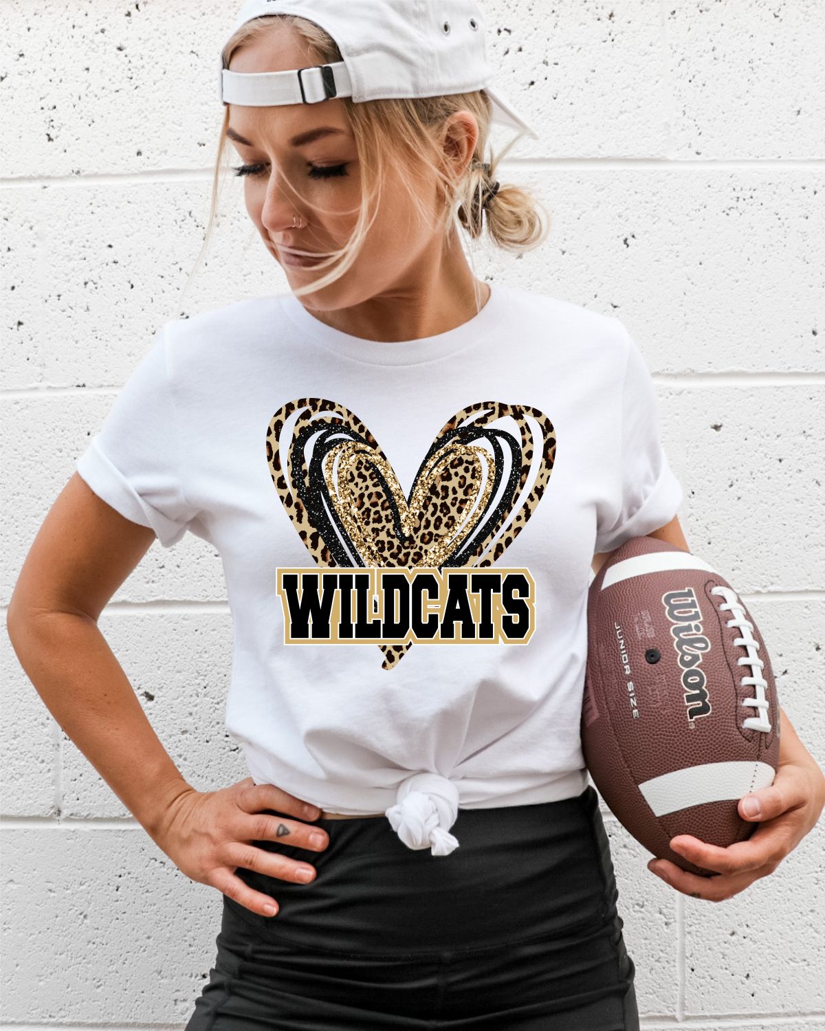 Wildcats Triple Heart DTF Transfer