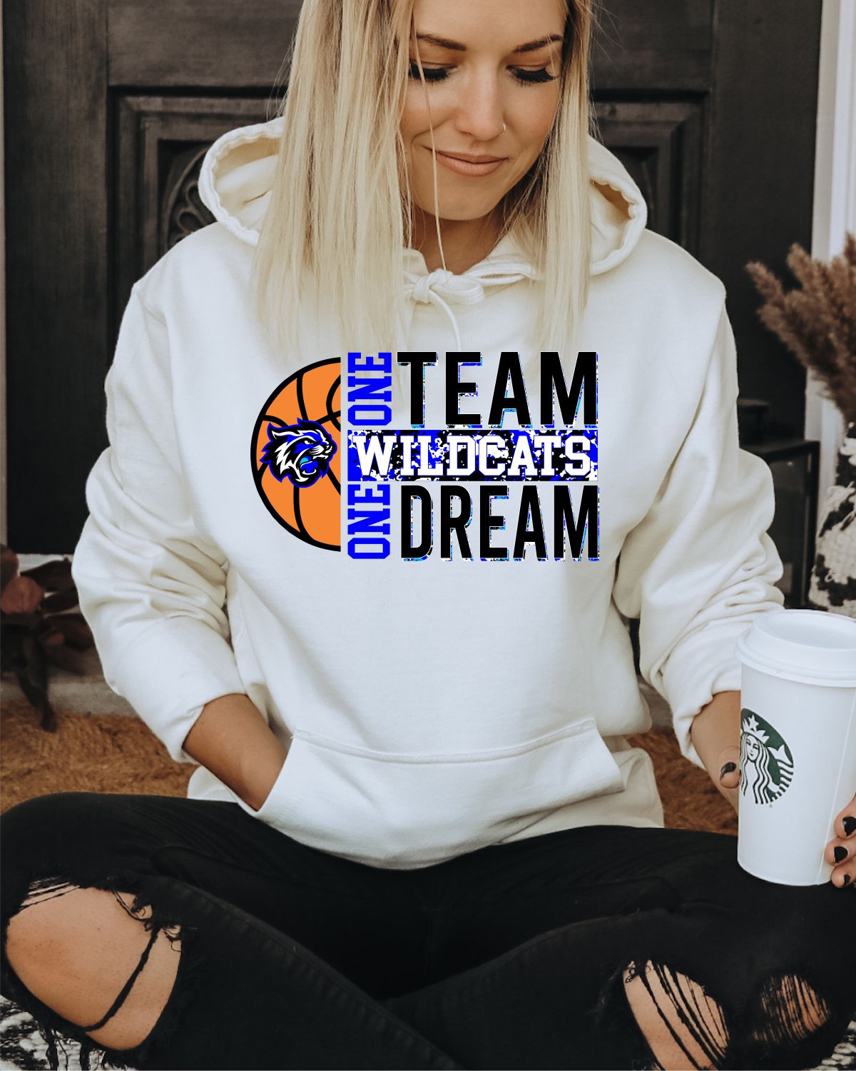 One Team Wildcats Basketball DTF Transfer