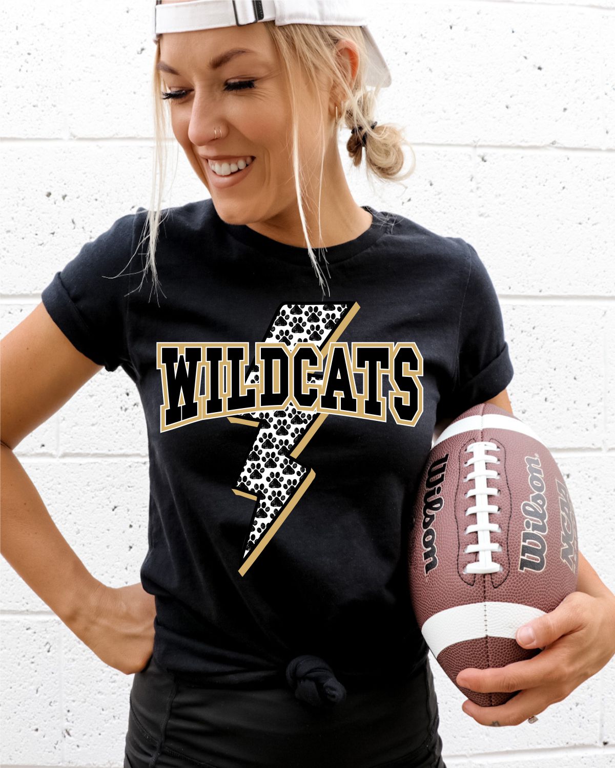 Wildcats Lightning Bolt Paws DTF Transfer