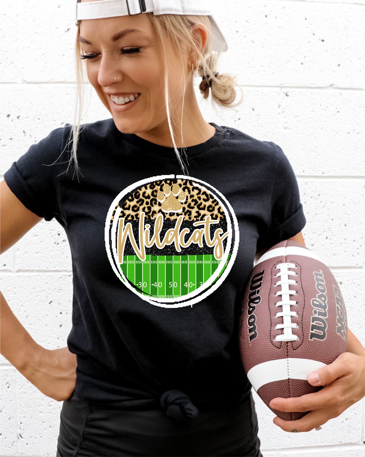 Wildcats Football Field Circle DTF Transfer