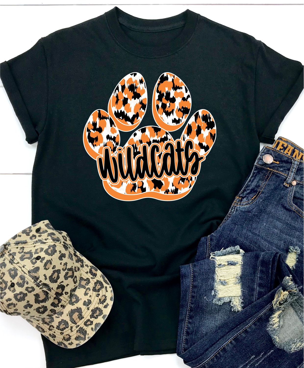 Wildcats Paw Print DTF Transfer