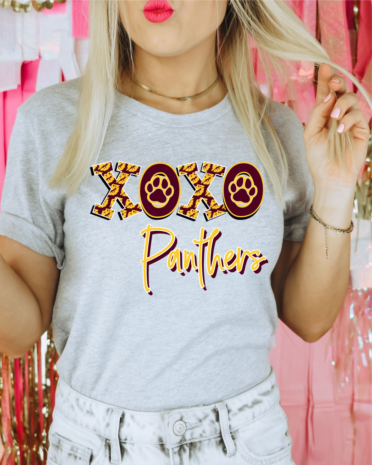 XOXO Panthers DTF Transfer