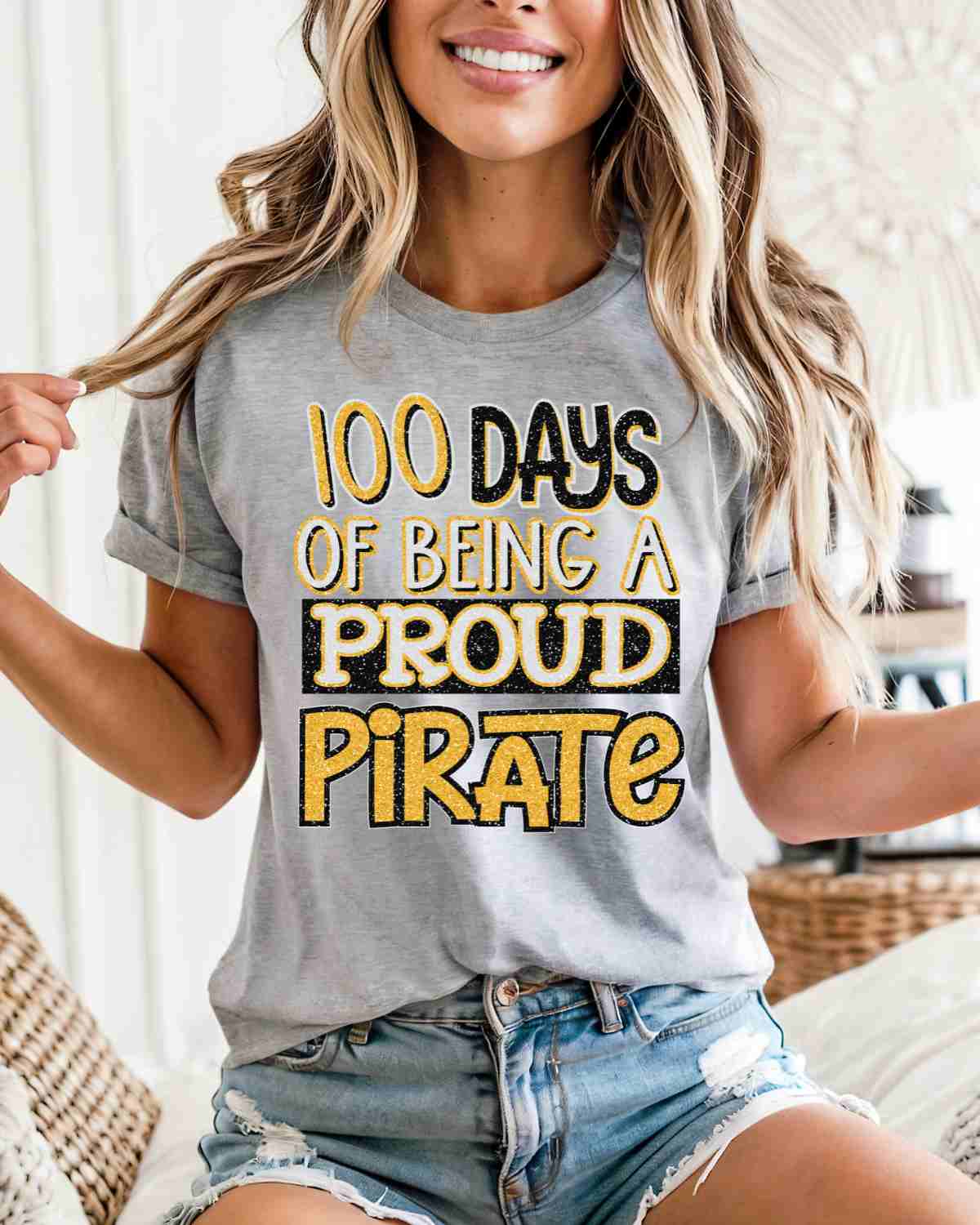 100 Days of being a Proud Pirate DTF Transfer
