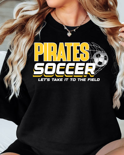 Pirates Soccer Take it to the Field DTF Transfer