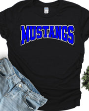 Mustangs Arch Word DTF Transfer