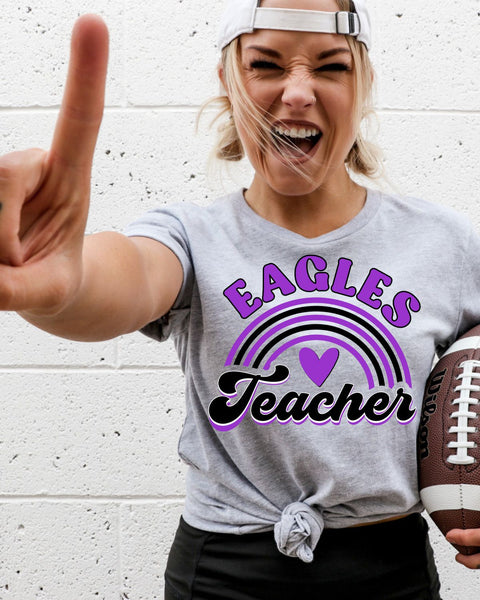 Eagles Teacher Rainbow DTF Transfer