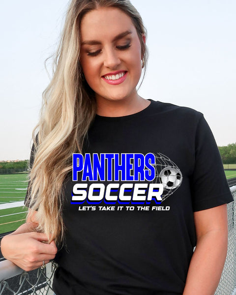 Panthers Soccer Take it to the Field DTF Transfer