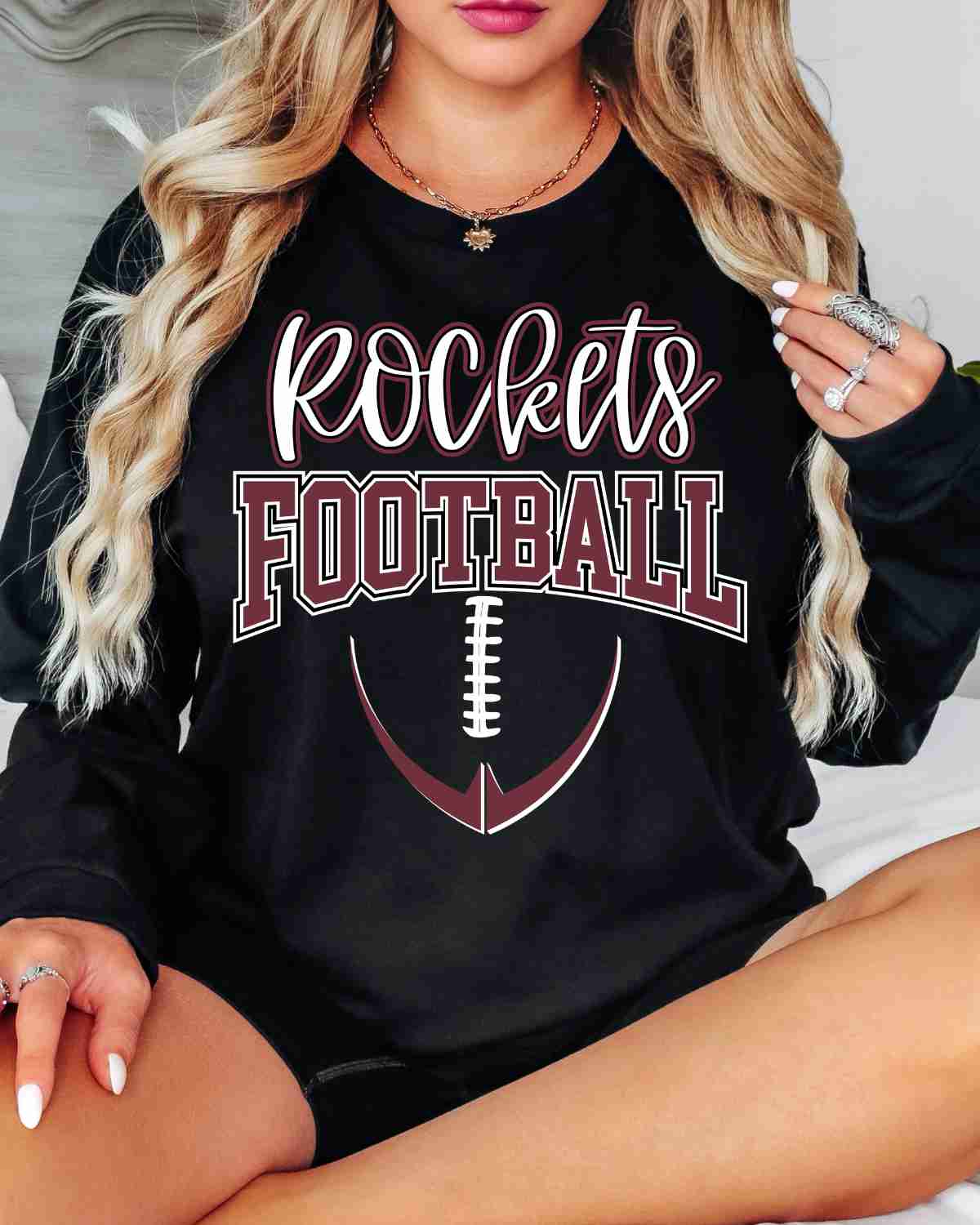 Rockets Half Football DTF Transfer