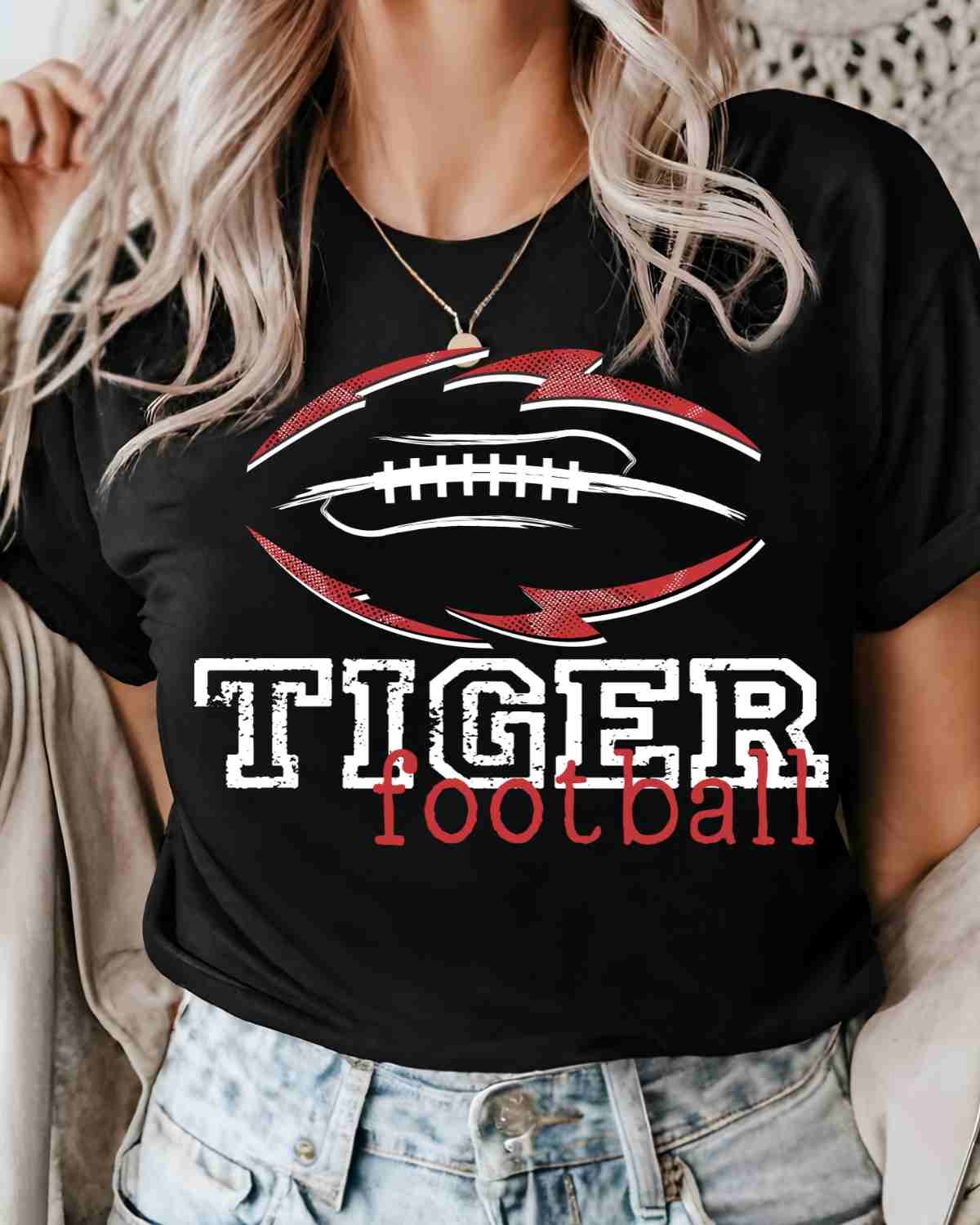 Tiger Football Tribal DTF Transfer