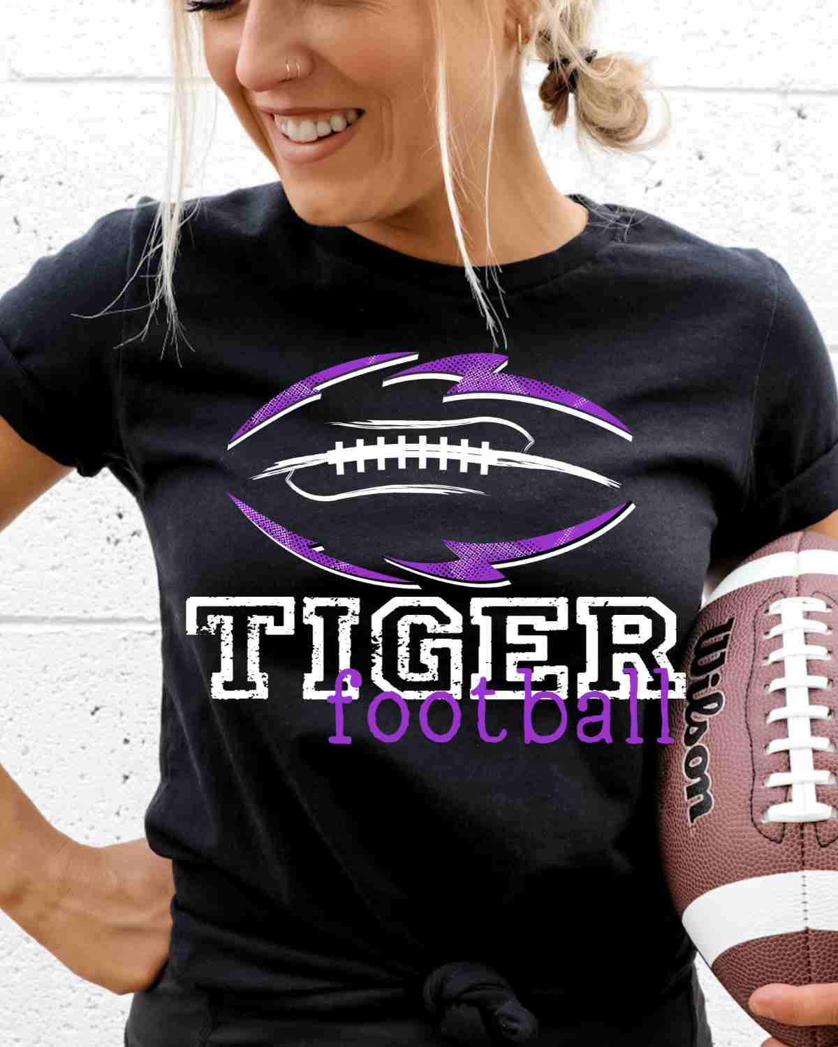Tiger Football Tribal DTF Transfer