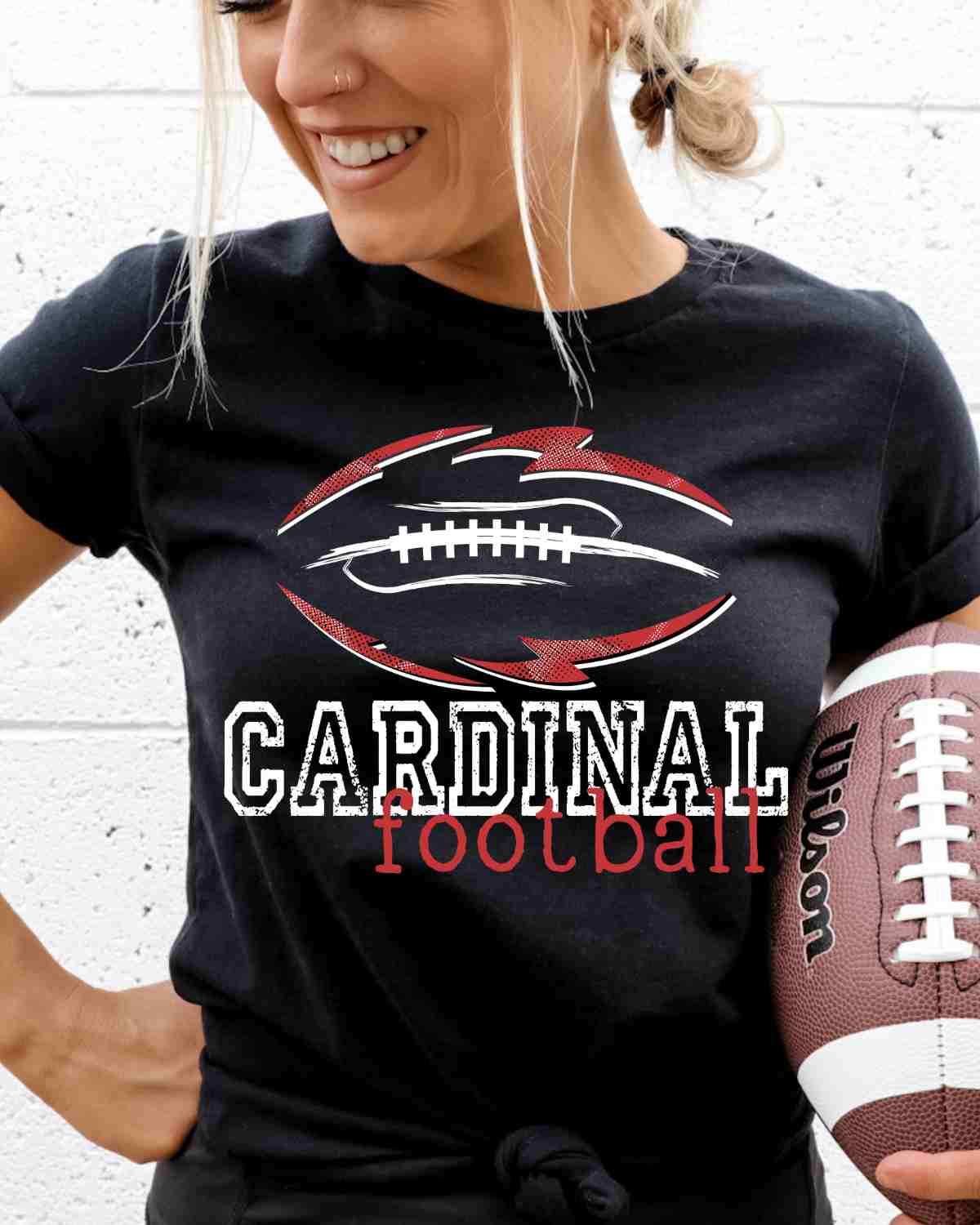 Cardinal Football Tribal DTF Transfer