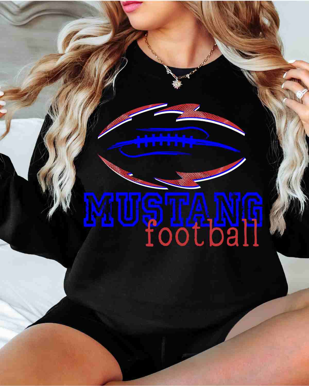 Mustang Football Tribal DTF Transfer