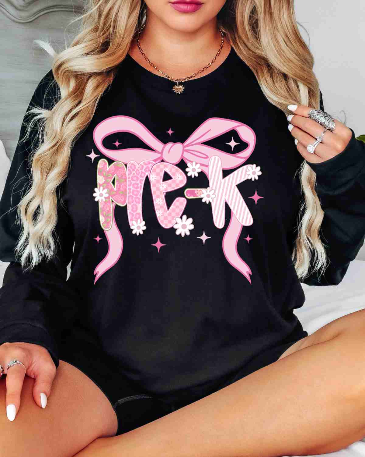 Grade Pink Coquette Bow DTF Transfer