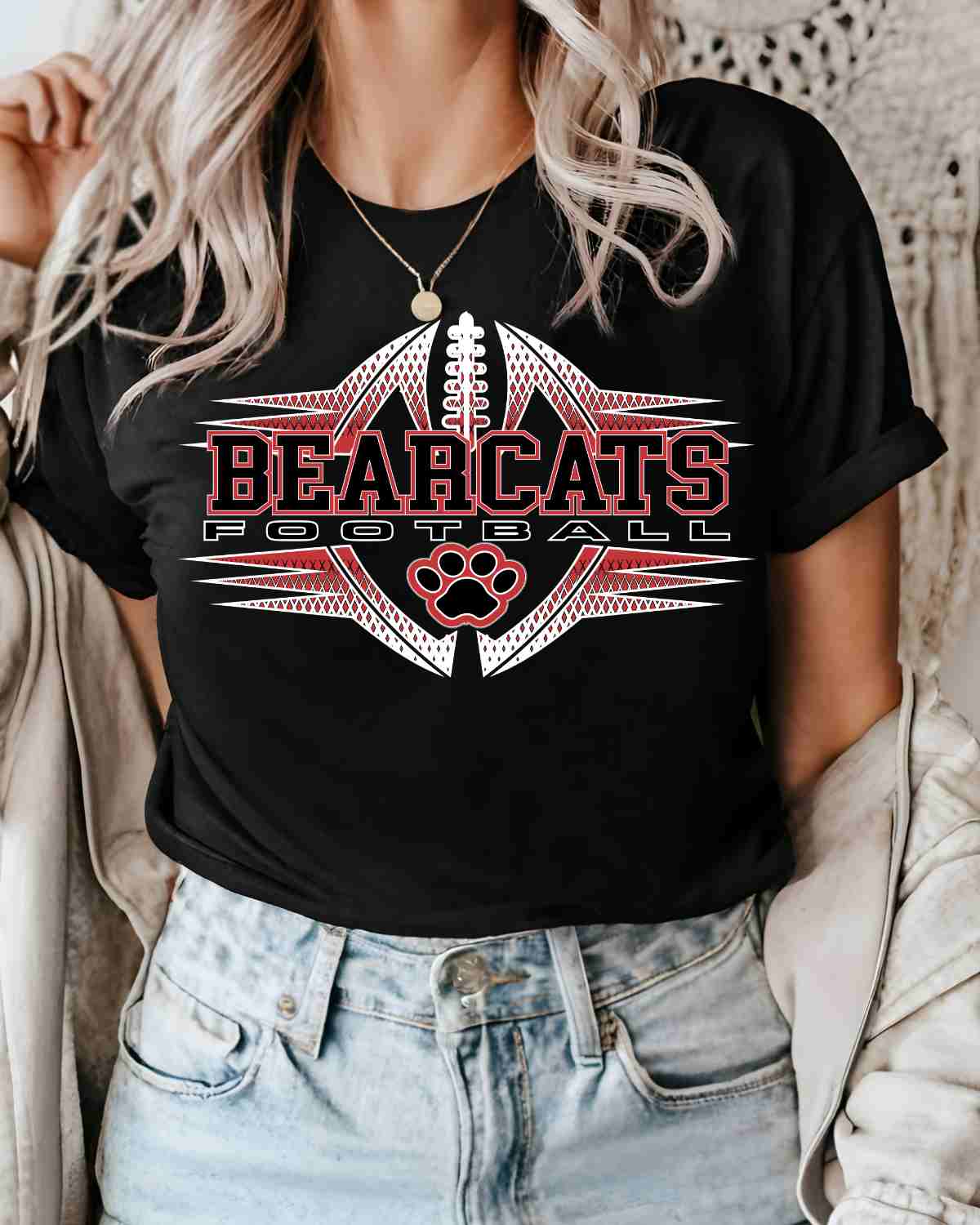 Bearcats Football Halftone DTF Transfer