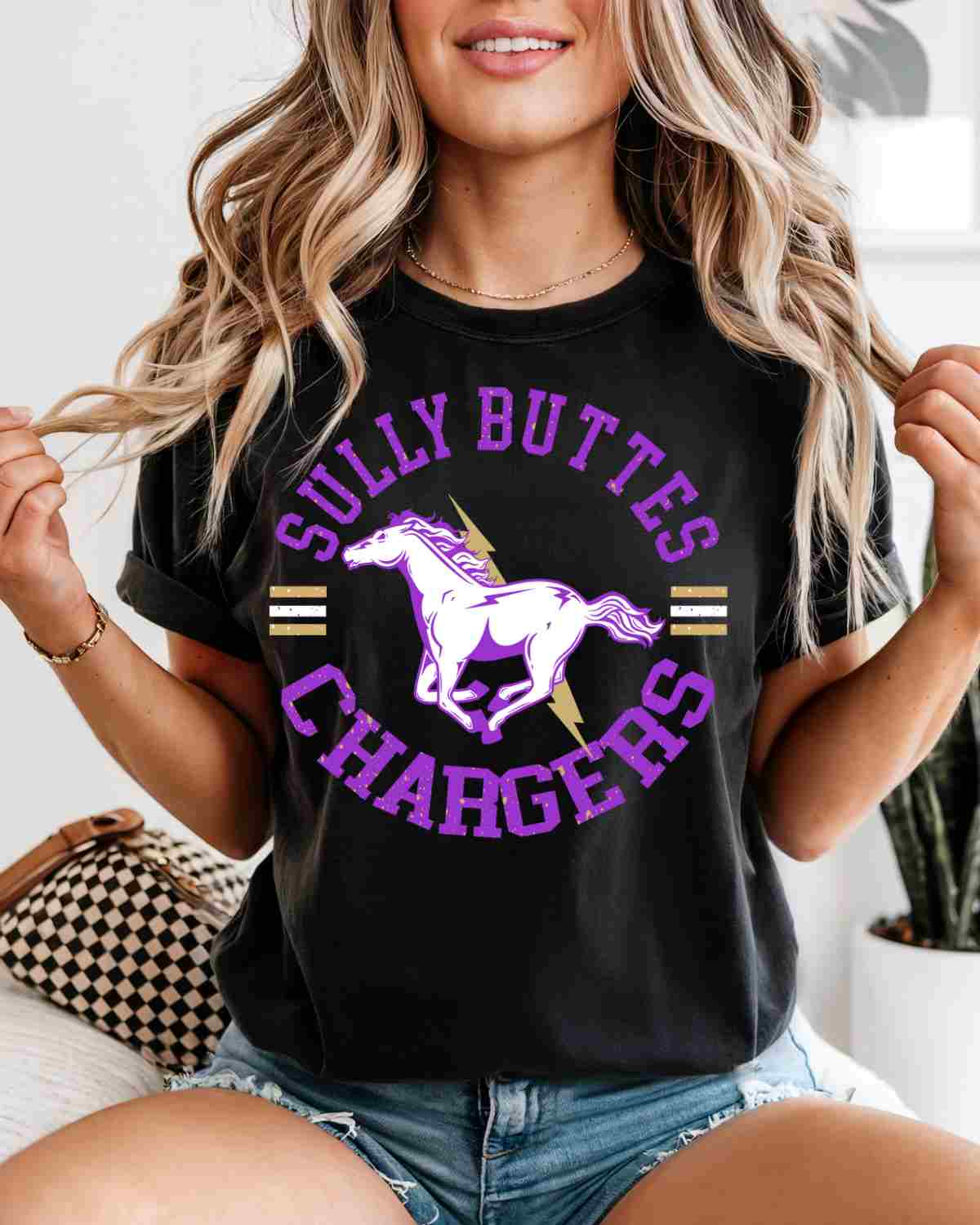 Sully Buttes Chargers Circle Logo DTF Transfer