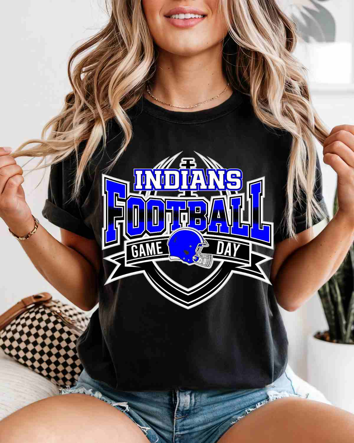 Indians Football Game Day Banner DTF Transfer