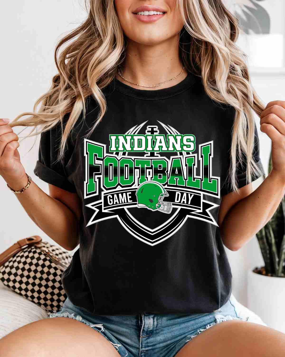 Indians Football Game Day Banner DTF Transfer