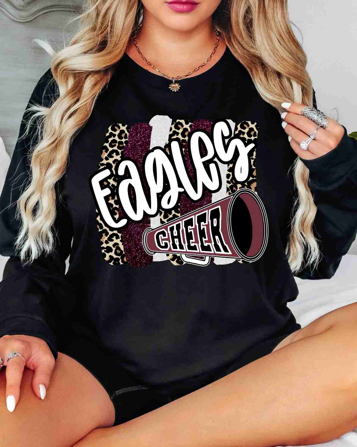 Eagles Cheer Swash DTF Transfer