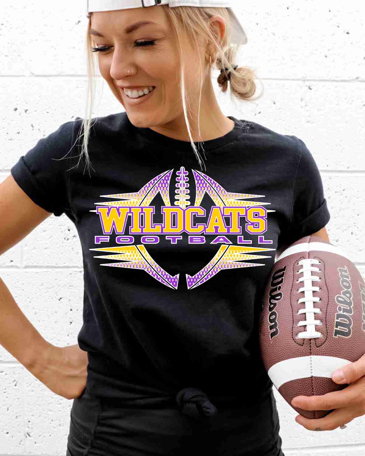 Wildcats Football Halftone DTF Transfer