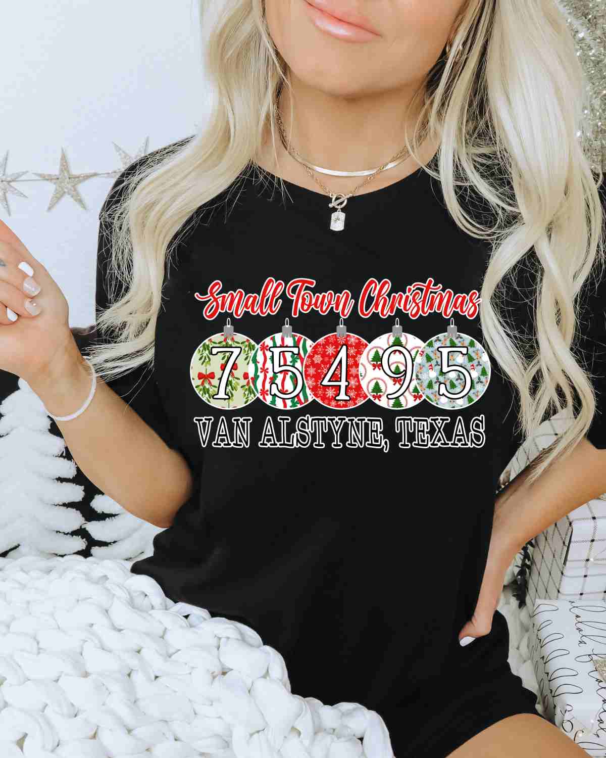 Small Town Christmas Zip Code DTF Transfer