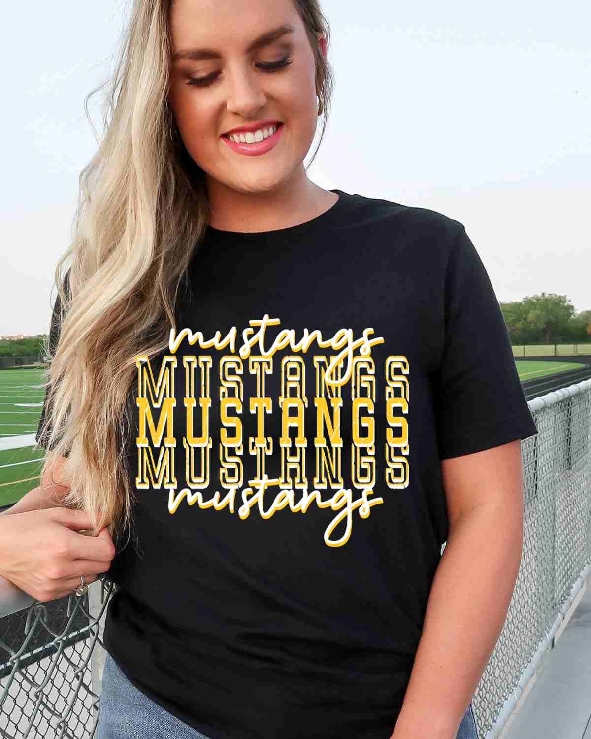 Mustangs Repeating DTF Transfer