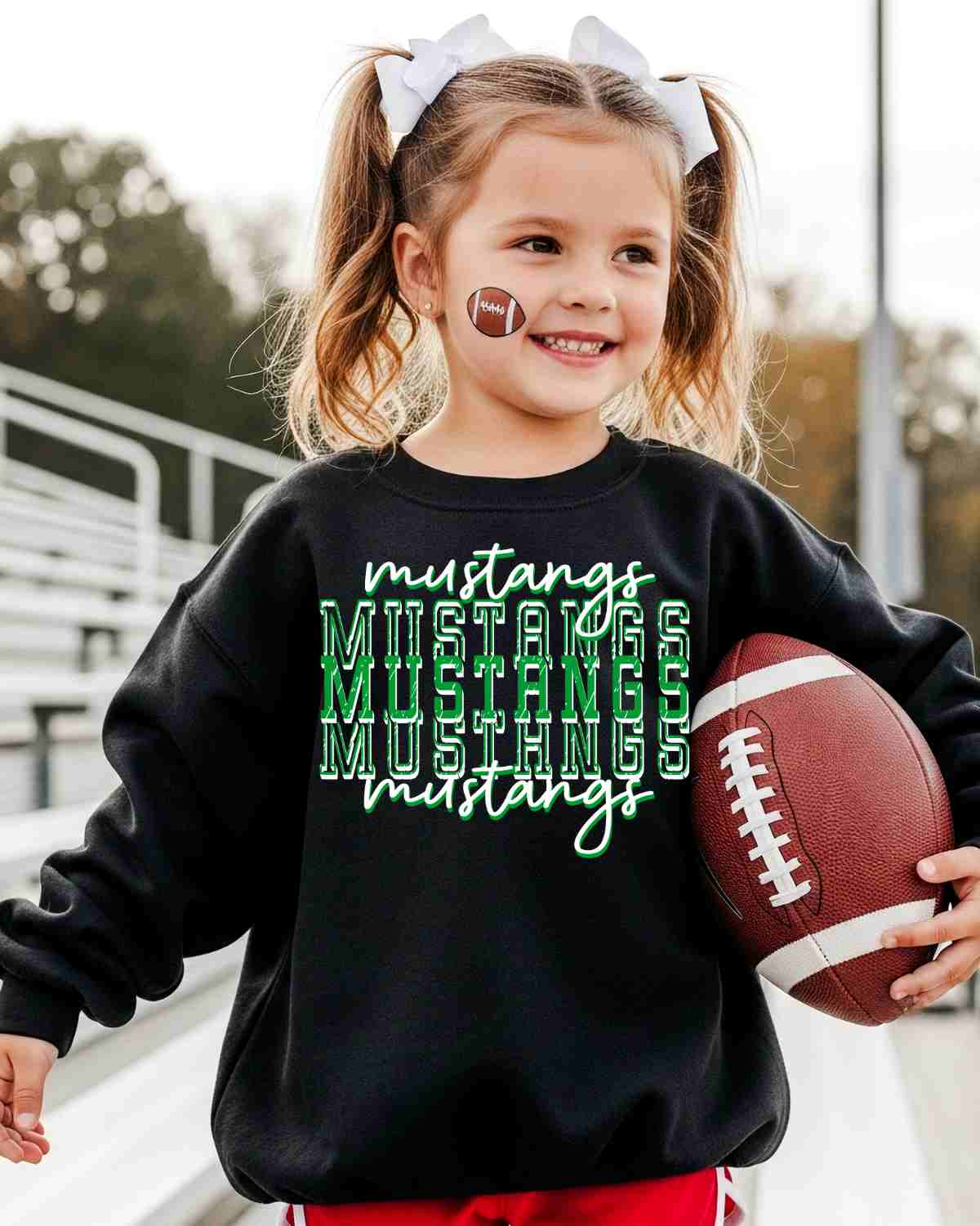 Mustangs Repeating DTF Transfer