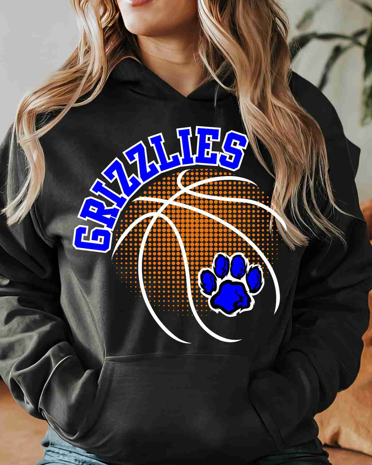 Grizzlies Basketball Halftone DTF Transfer