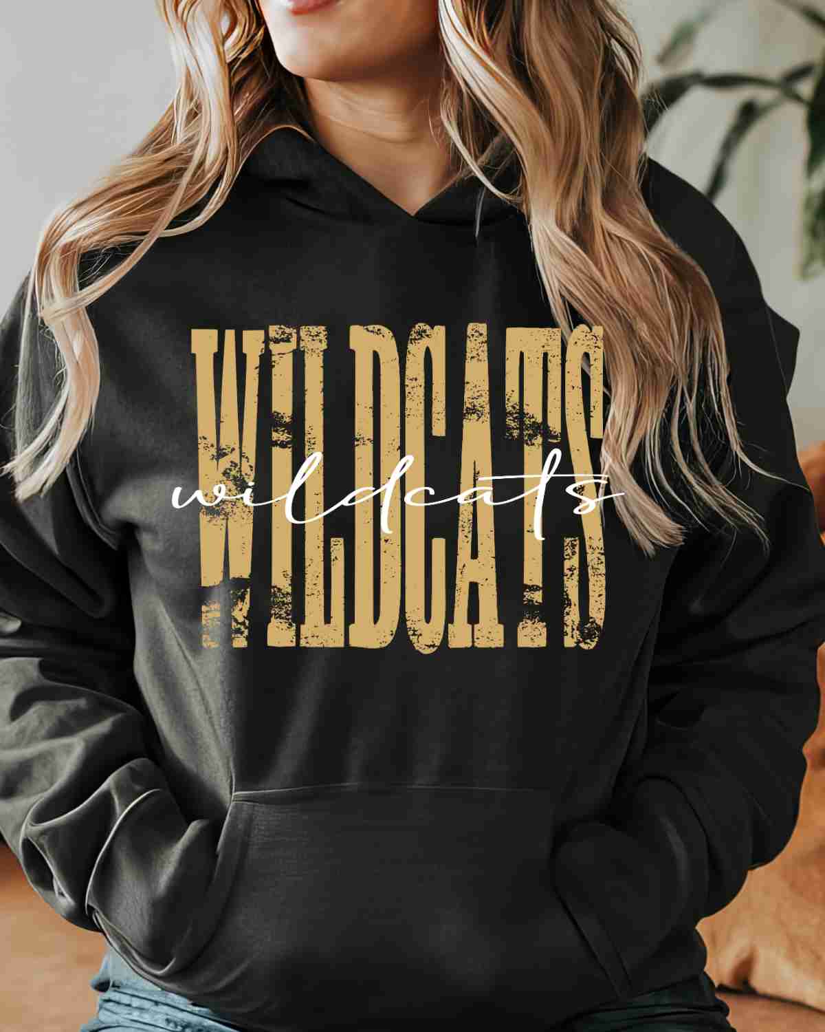 Wildcats Distressed DTF Transfer