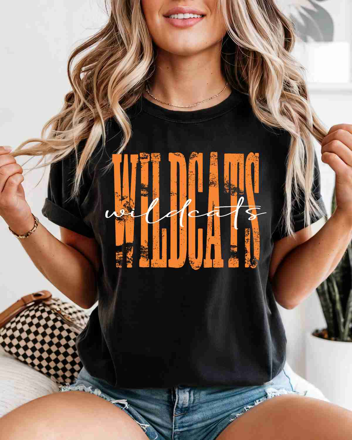 Wildcats Distressed DTF Transfer