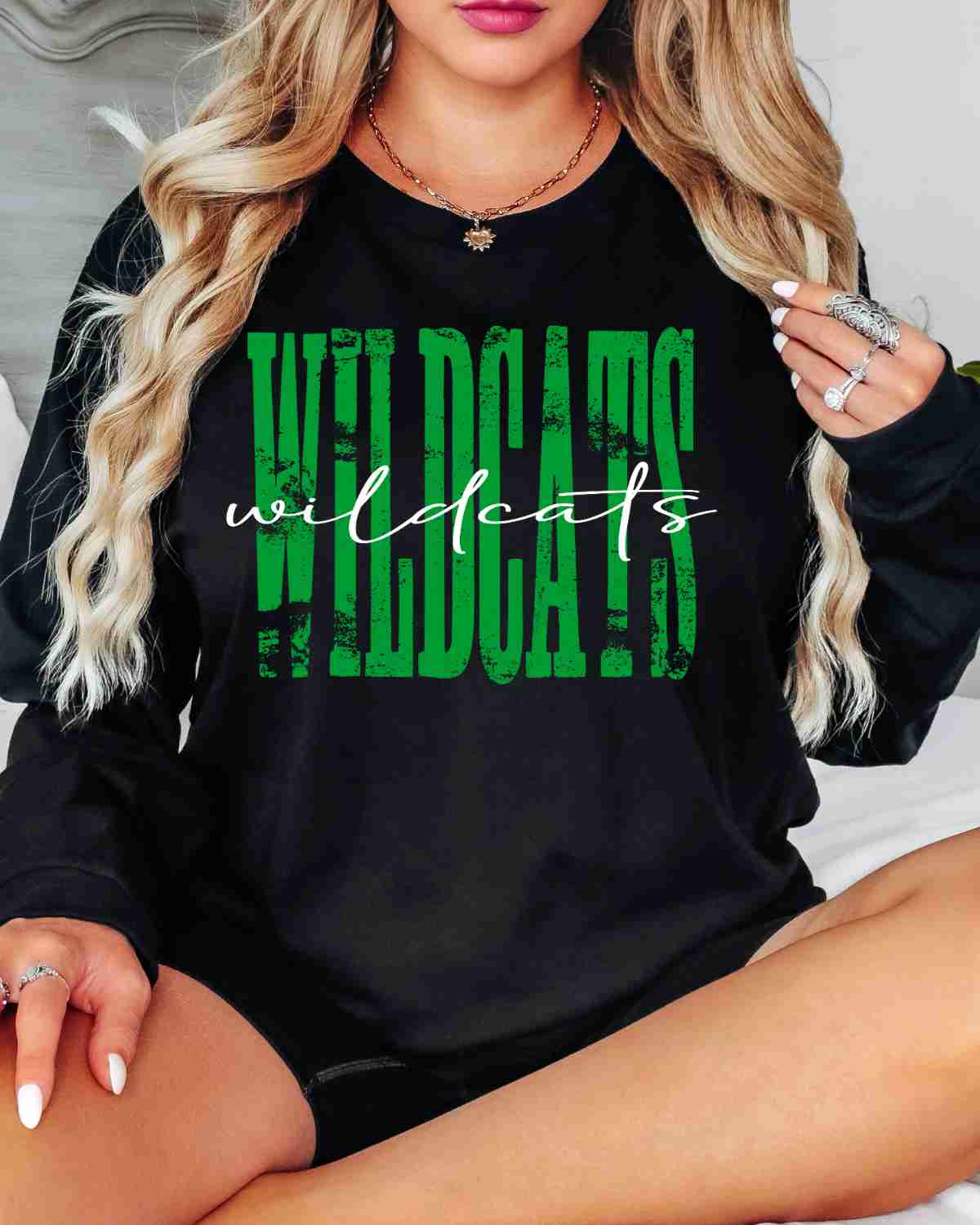 Wildcats Distressed DTF Transfer