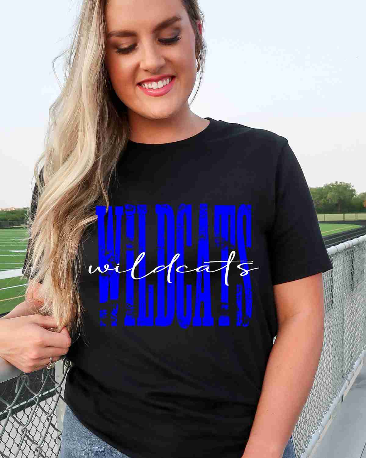 Wildcats Distressed DTF Transfer