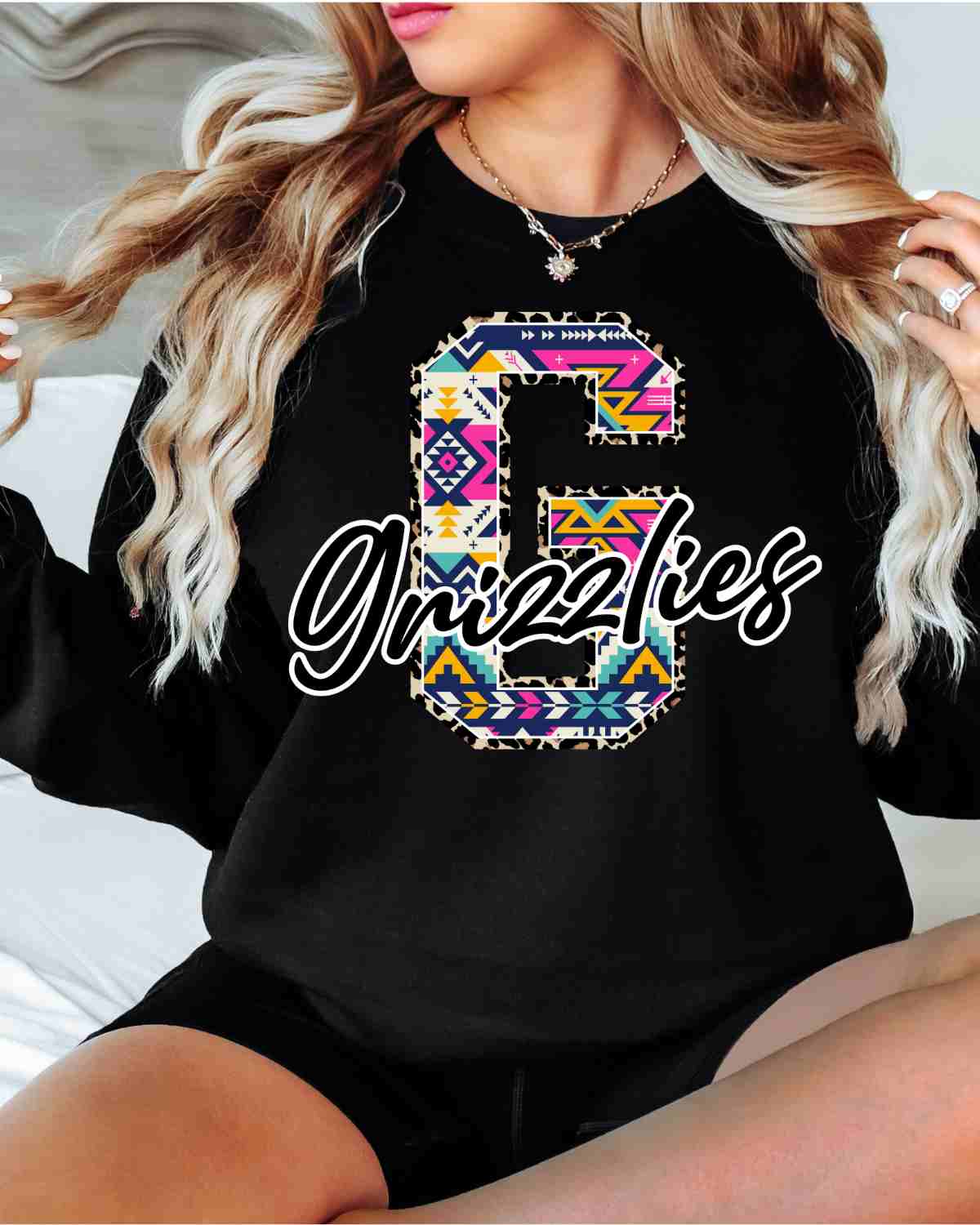 Grizzlies Aztec Letter DTF Transfer