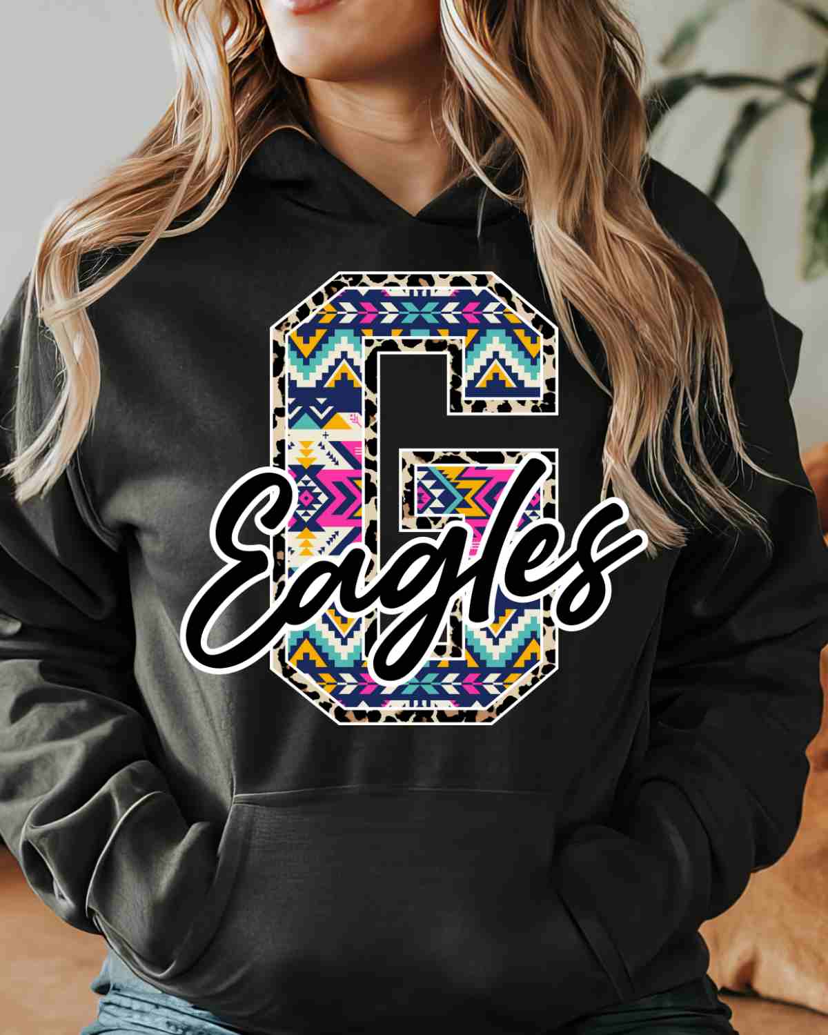 Goldthwaite Eagles Aztec Letter DTF Transfer