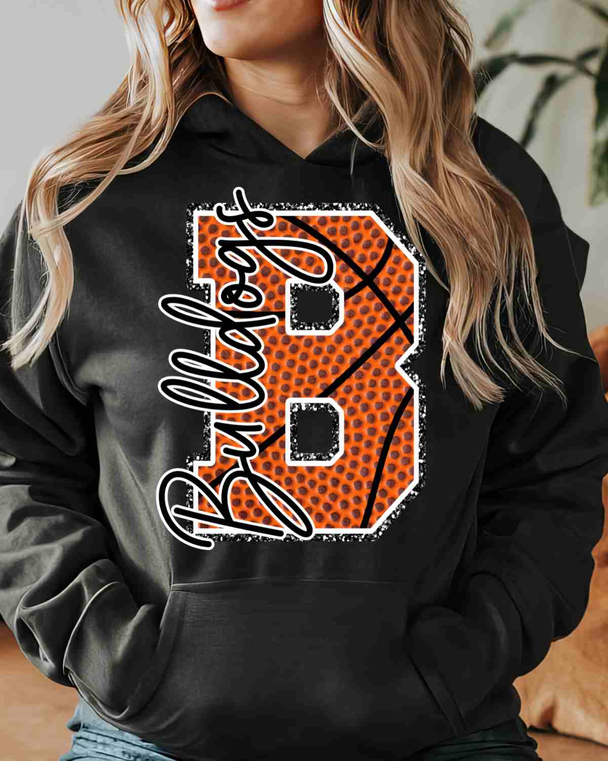 Bulldogs Basketball Letter DTF Transfer