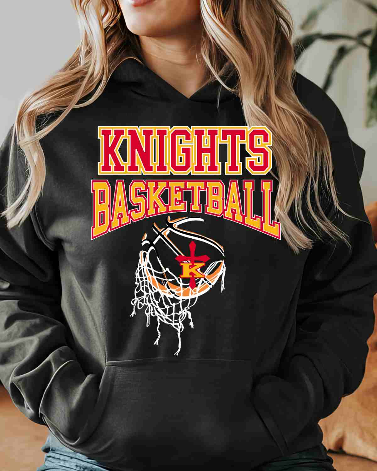 Carroll Knights Basketball Hanging Net DTF Transfer