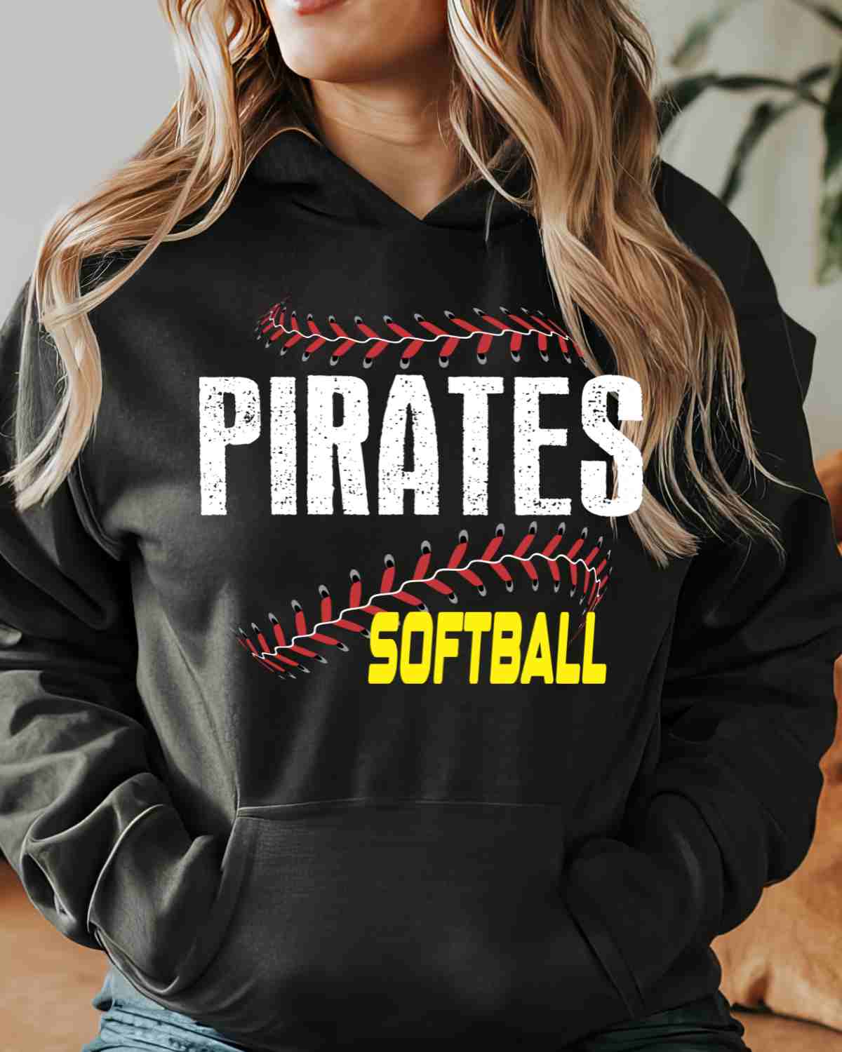 Pirates Softball Laces DTF Transfer