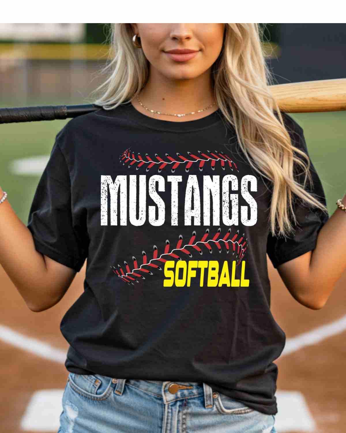 Custom Softball Laces DTF Transfer