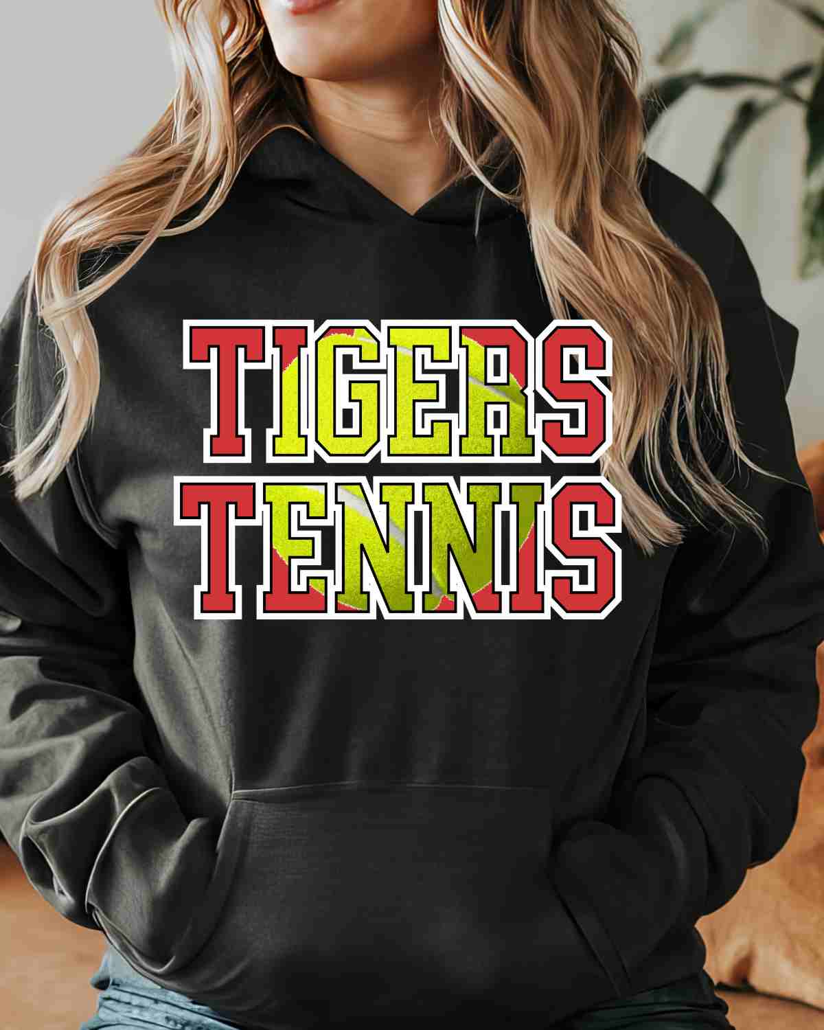Tigers Tennis Words DTF Transfer - Rustic Grace Heat Transfer Company