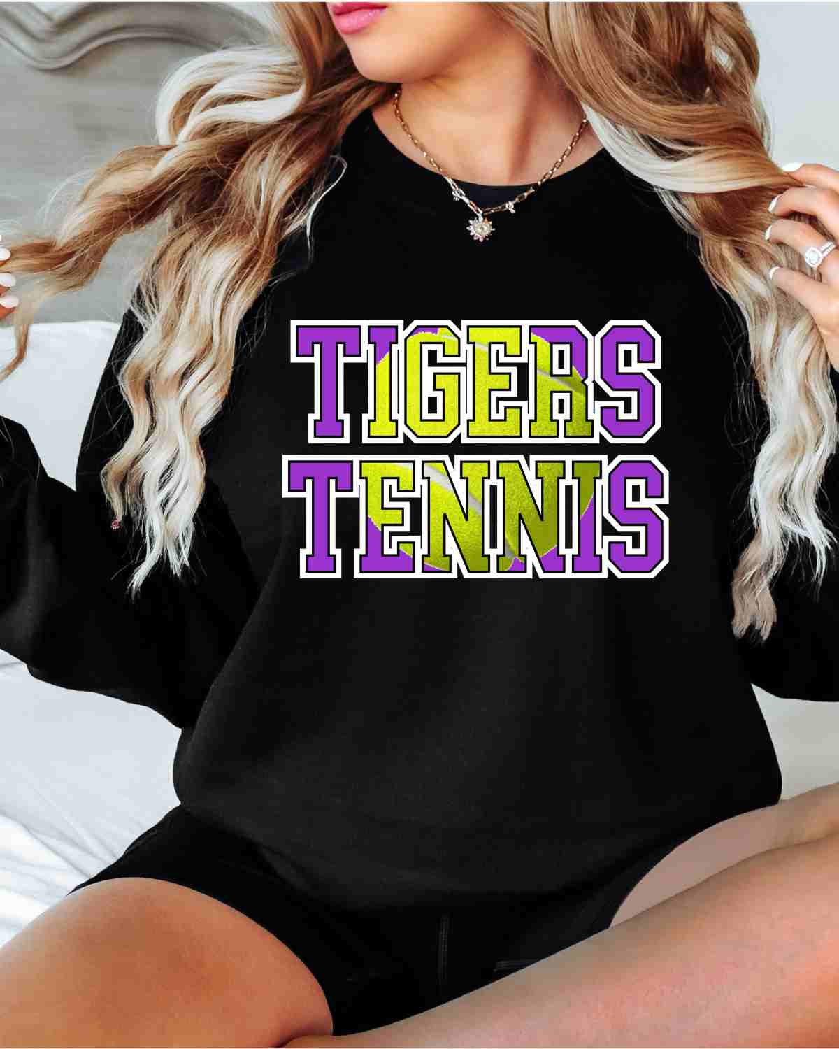Tigers Tennis Words DTF Transfer - Rustic Grace Heat Transfer Company