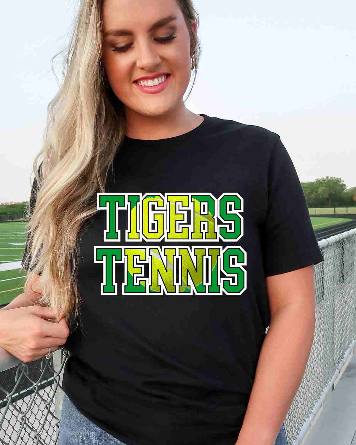 Tigers Tennis Words DTF Transfer - Rustic Grace Heat Transfer Company