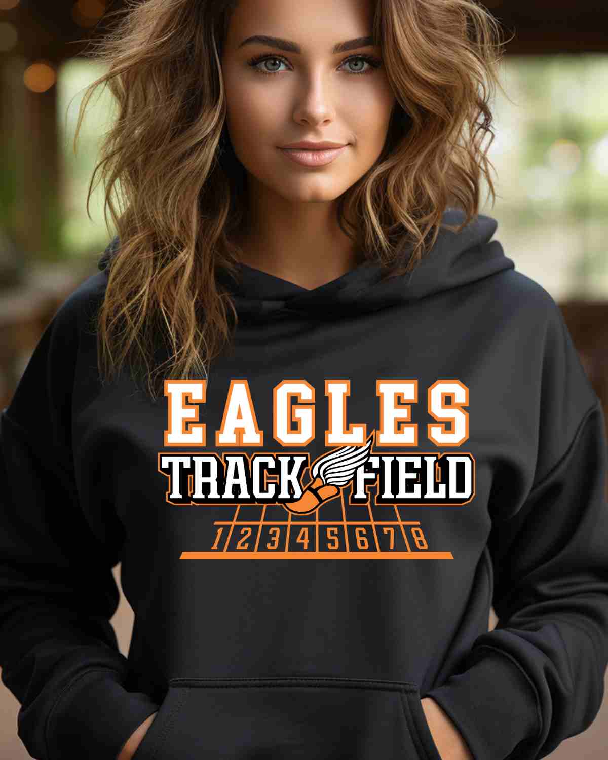 Eagles Track and Field Shoe Lines DTF Transfer - Rustic Grace Heat Transfer Company