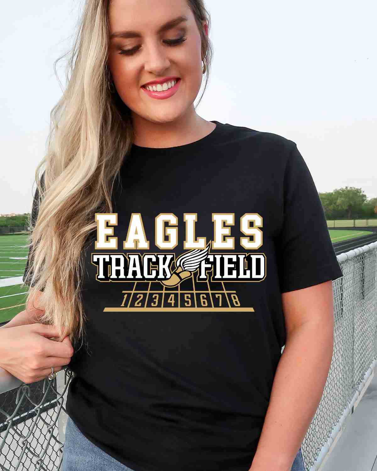 Eagles Track and Field Shoe Lines DTF Transfer - Rustic Grace Heat Transfer Company