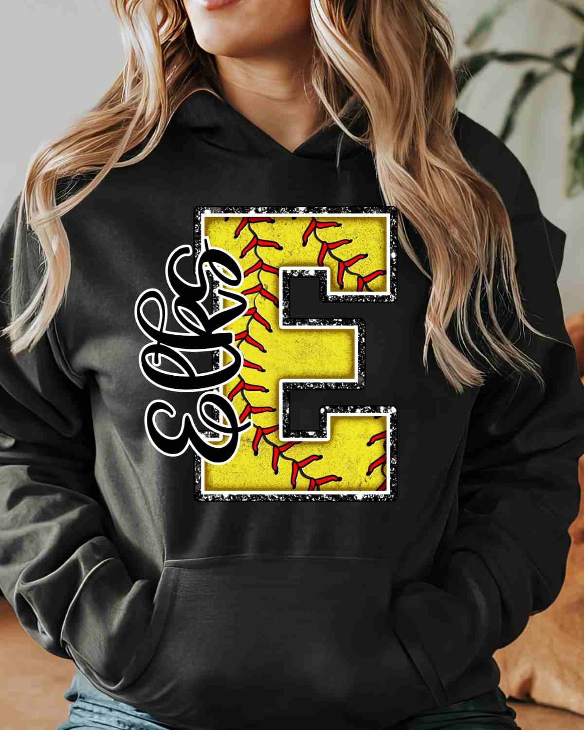 Elks Softball Letter DTF Transfer - Rustic Grace Heat Transfer Company