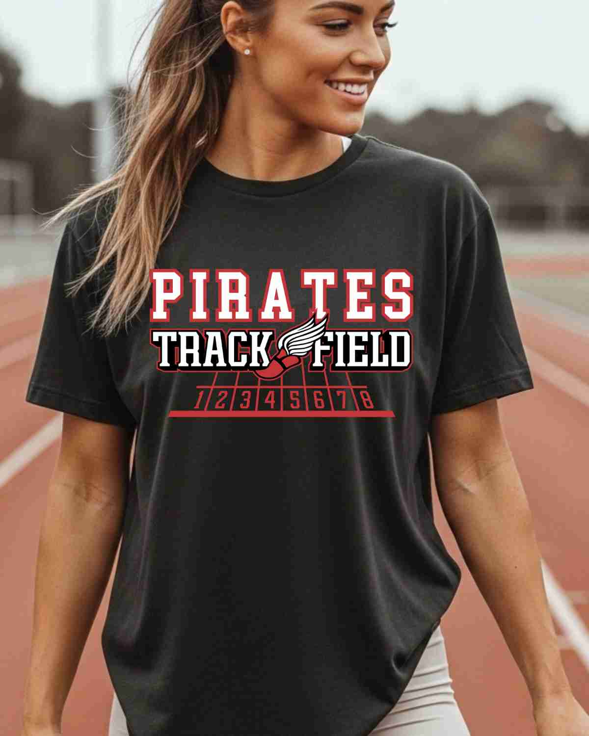 Pirates Track and Field Shoe Lines DTF Transfer - Rustic Grace Heat Transfer Company