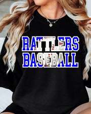 Rattlers Baseball Words DTF Transfer