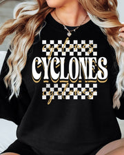 Cyclones Checkered DTF Transfer