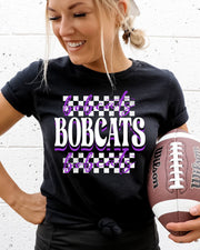 Bobcats Checkered DTF Transfer